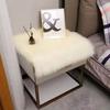 45*45cm Display Dressing Table Mat Fluffy Shaggy Fur Rugs Sofa Pillow Cushion Seat Cushion Pad