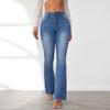 High-waisted Broken Holes Micro Jeans Women's Temperament Slim Ladies Jeans Fashion