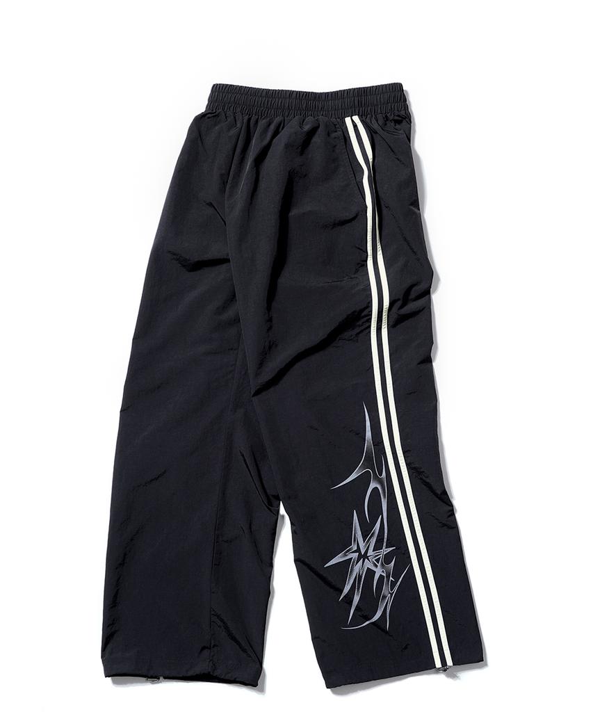 GAKKAI UNIONS Блестящие нейлоновые брюки Черный