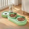 Миска для кошек, Миска для питомца, Автоматическая поилка для кошек, Кормушка, Интегрированная двойная миска, Миска для собак, Неопрокидывающаяся миска для корма