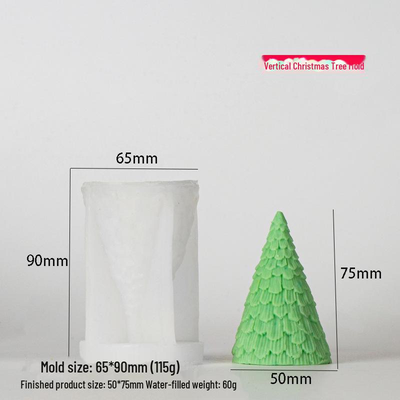 3D Christmas Tree Silicone Mold for Candles and Aromatherapy