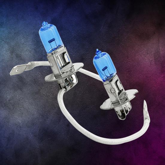 2шт H3 ксенон-галогенные автомобильные супер белые лампочки 100 Вт фары 12 В постоянного тока