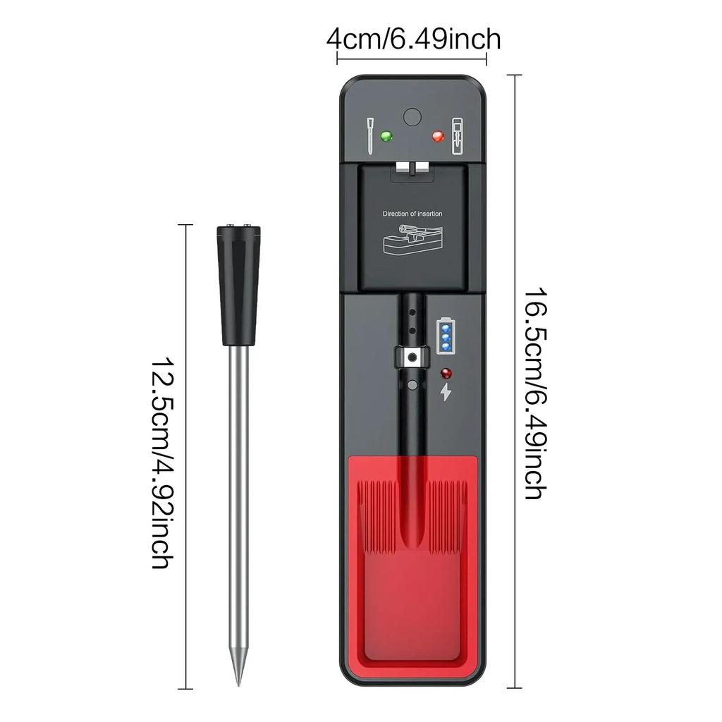 Wireless Meat Thermometer with Bluetooth, 360 Ft Range, Smart Cooking Thermometer for Oven, BBQ, Grill, Kitchen, Smoker