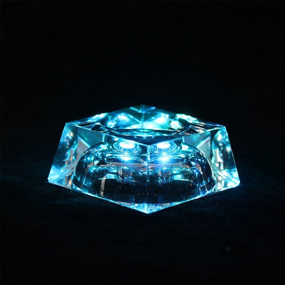 Trapezoidal Glass Sphere Holder Crystal Ball Base Transparent Support Crystal Ball Display Stand