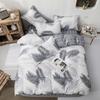 New Comfortable Soft Skin-friendly Cotton Aloe Vera Cotton Four-piece Set Active Cotton Bedding Sheet Quilt Cover