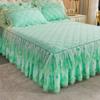 Юбка-кровать из кружевной пряжи, кружевное утолщенное стеганое покрывало с начесом, защитный чехол для матраса, постельные принадлежности
