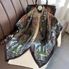 90*90cm Luxury Brand Silk Square Scarf Hijab Women Bandana Soft Scarves Neckerchief Ladies Hair Shawl Wrap Headband