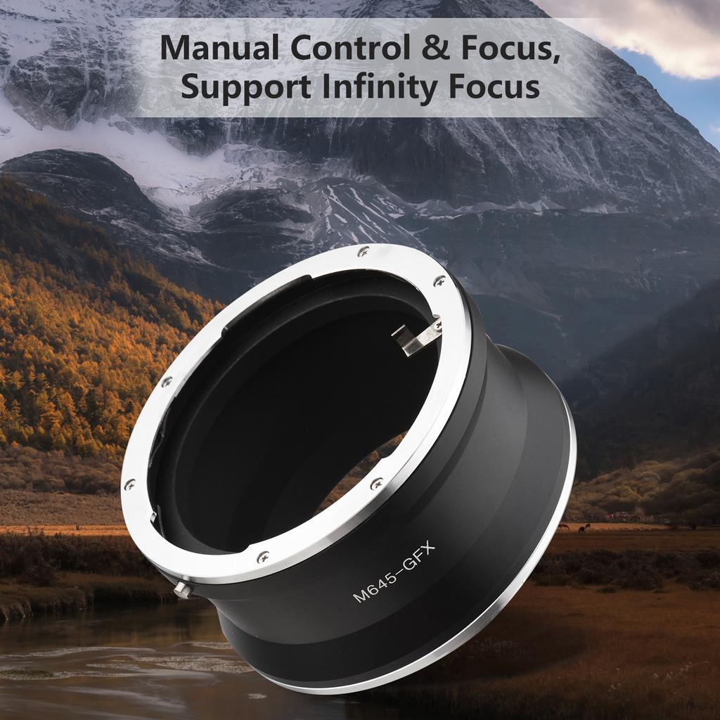 M645 GFX Camera Lens Adapter Replacement for Mamiya 645 Lens to  G Mount GFX100 GFX50S GFX50R GFX100S Cameras