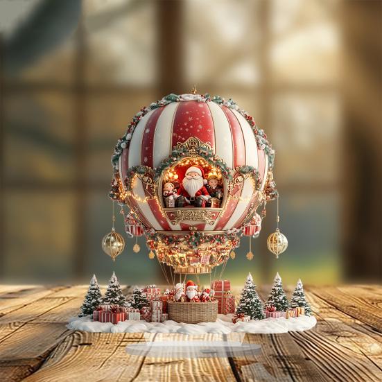 Зимний снежный домик акриловое украшение 2D плоский рождественский вертеп настольная вывеска рождественский домашний офис гостиная спальня книжная полка настольный орнамент