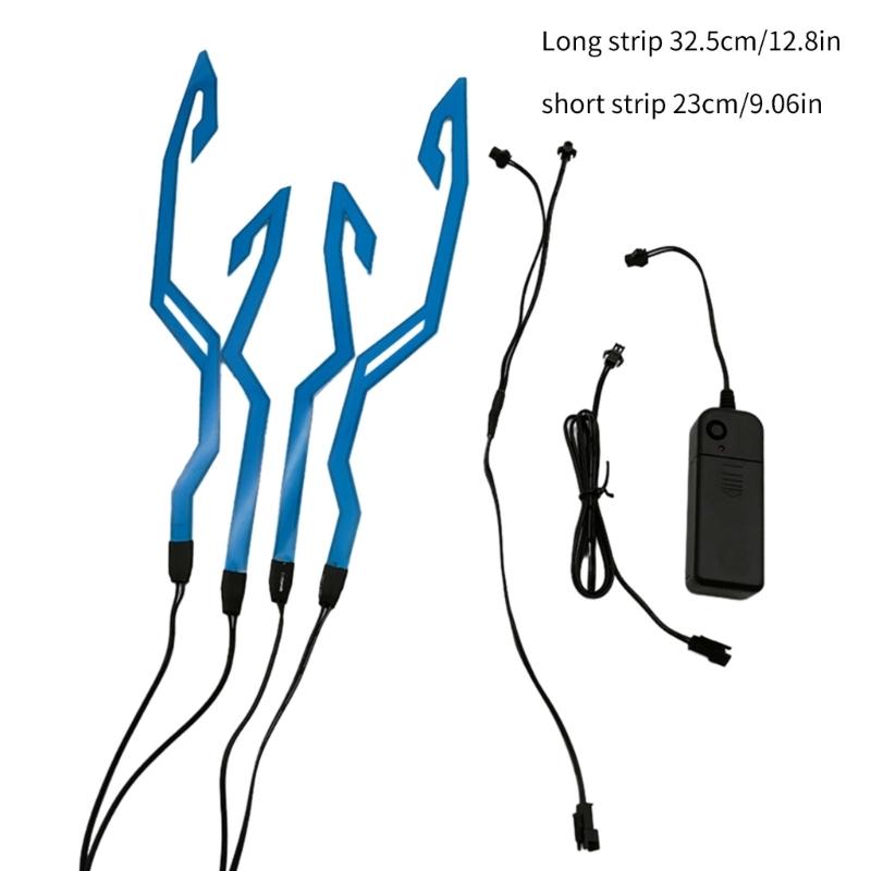 Мотоциклетный шлем световая полоса для езды на шлеме своими руками светодиодная лента 4 в 1