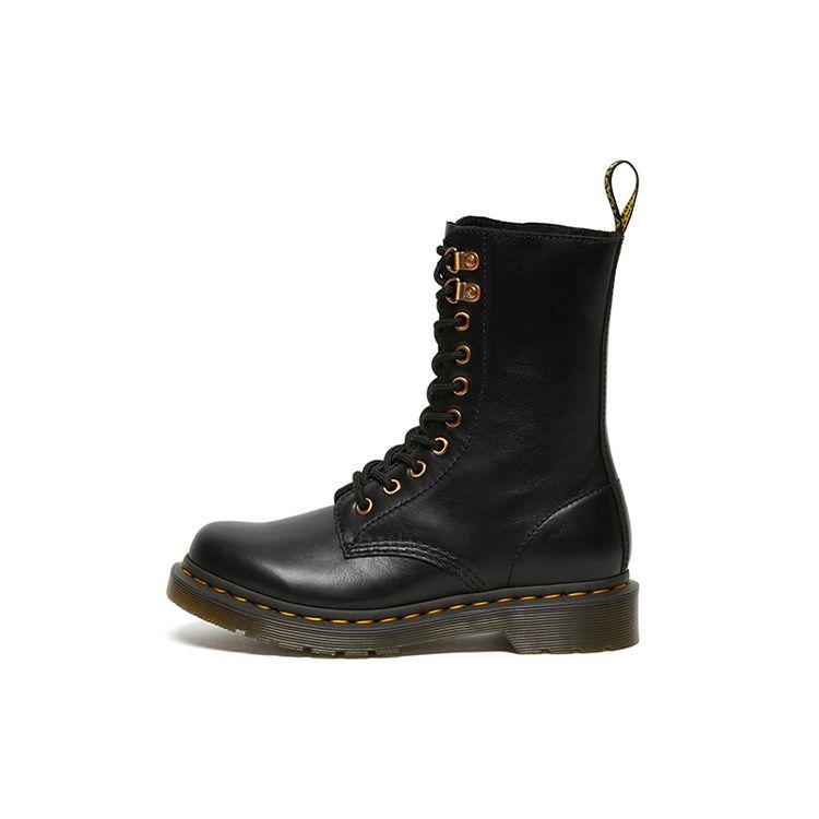 Dr. Martens 1490 Hdw Wanama Leather Ankle Boots With Metal Buckles Women Boots Black 26871001