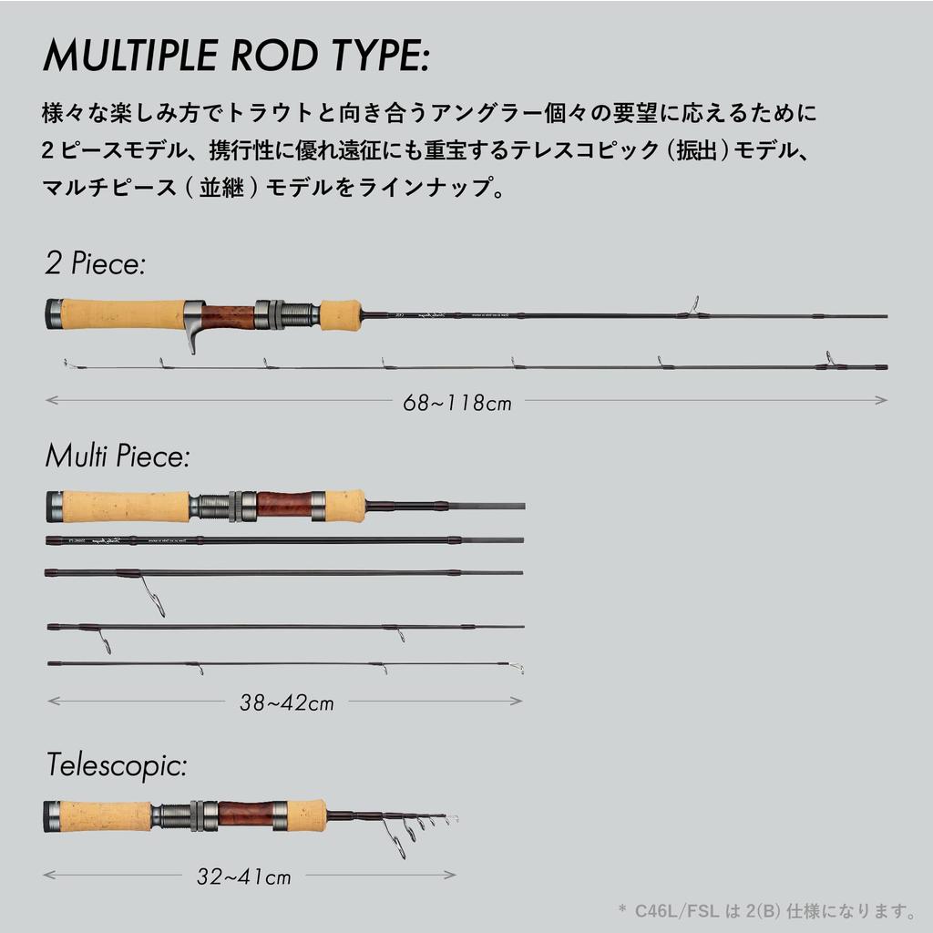 tailwalk Удилище для ловли форели на природе Troutia feerique S411L/G