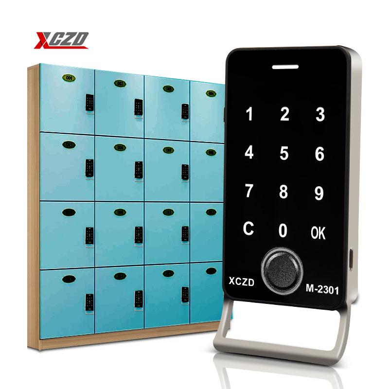 Zinc Alloy With Handle Fingerprint Digital Public Use Password Cabinet Intelligent Lock Lock Electronic Cabinet Lock