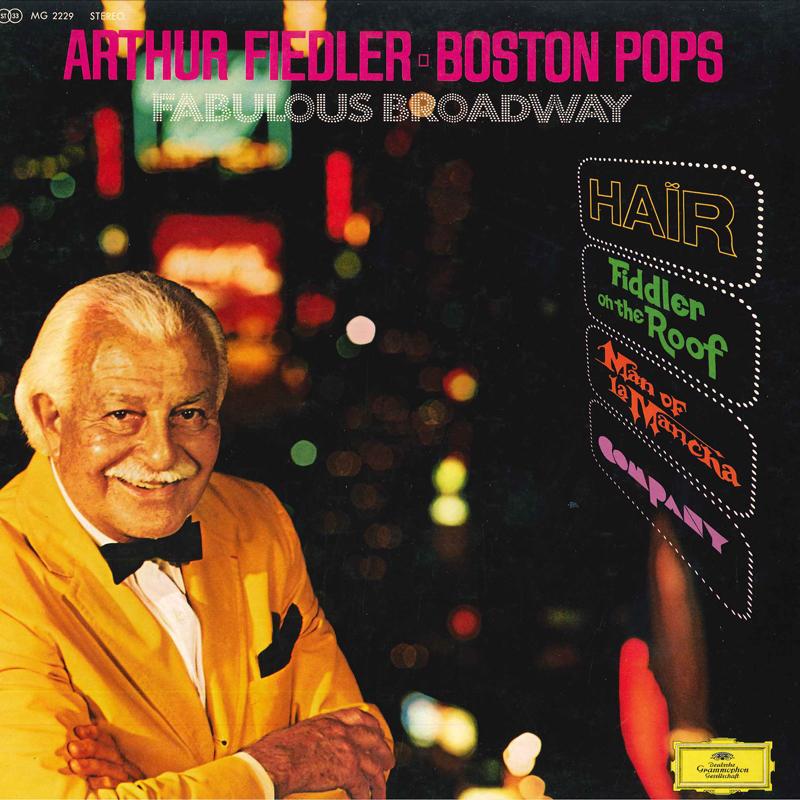 LP Record ARTHUR FIEDLER, BOSTON POPS - Fabulous Broadway MG2229 DEUTSCHE GRAMMO Japan Classical Used