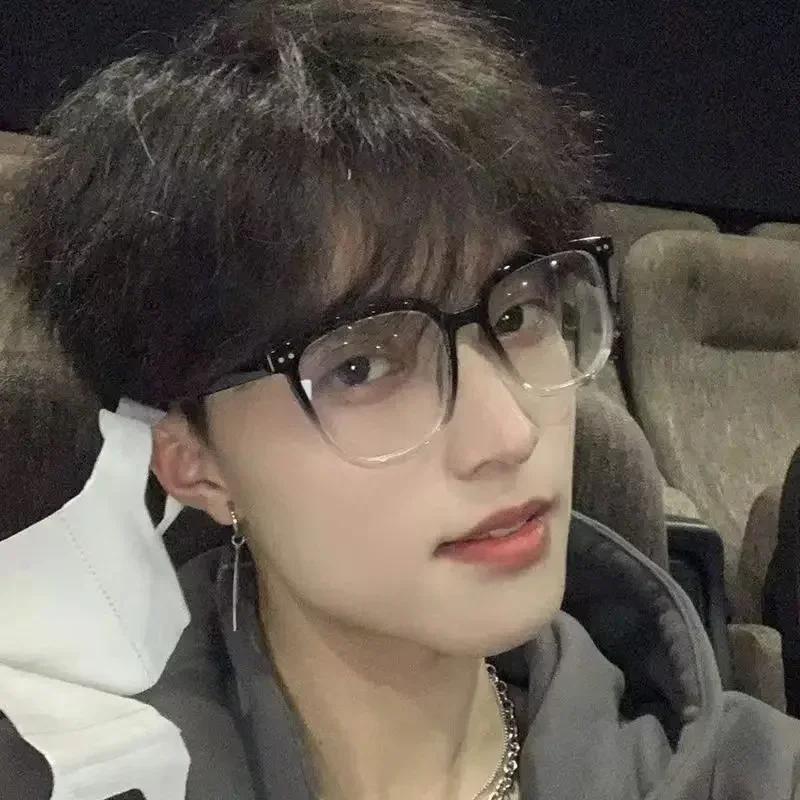 Retro Square Women Men Eyewear Vintage Retro Black Frame Anti Blue Light Glasses Optical Spectacle Eyeglasses