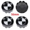 Universal Base Black White Badge Set for BMW 7Pcs 68mm 56mm 82mm 74mm  Hood Trunk Wheel Steering Logo 7Pcs 2-Pin 3-Pin Clips Kit GX9