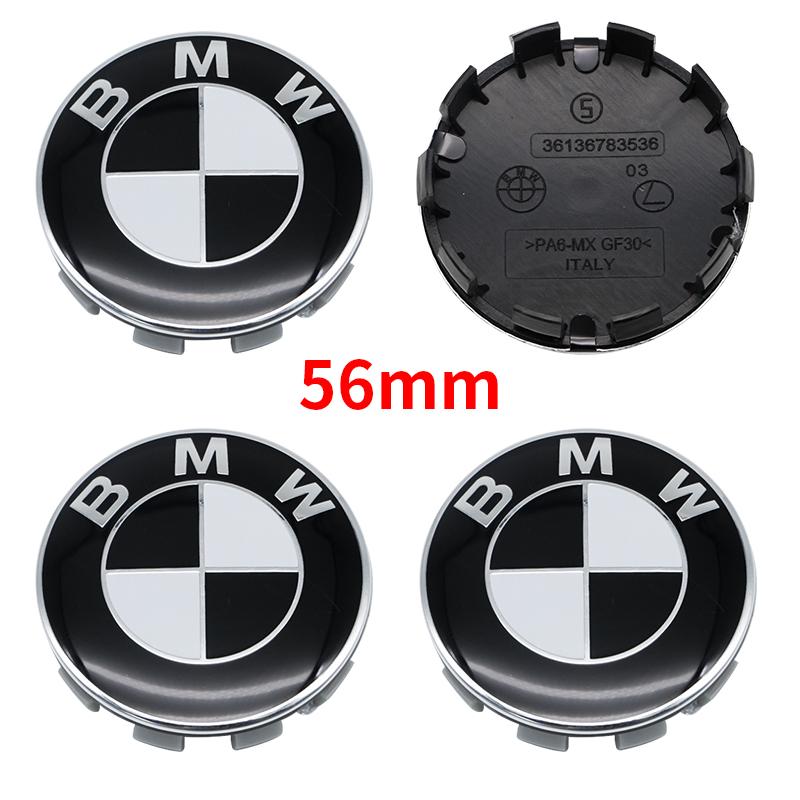 Universal Base Black White Badge Set for BMW 7Pcs 68mm 56mm 82mm 74mm  Hood Trunk Wheel Steering Logo 7Pcs 2-Pin 3-Pin Clips Kit GX9