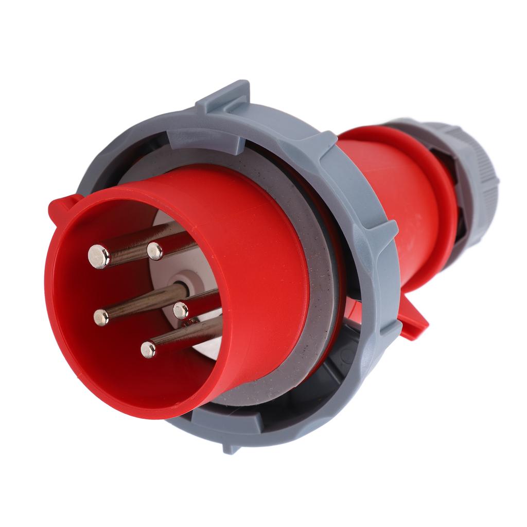 Industrial Connector IP67 16A 5Pin 3P+N+E High Power Hook Up Plug for Ports Chemical Subways