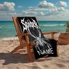Custom Name Ultra-Soft Beach Towel with spider Theme,Ideal for Pool - Camping, Diving - Perfect Travel Essential, Vibrant Beach Towel.