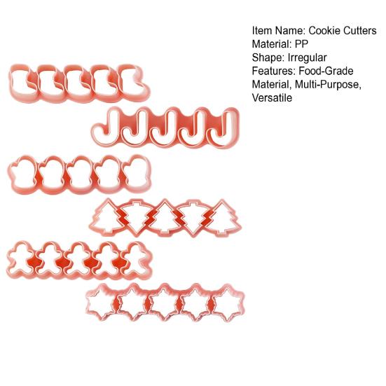 6 шт. Рождественские формочки для печенья Мини 3D штампы для выпечки DIY пресс-формы для пряников