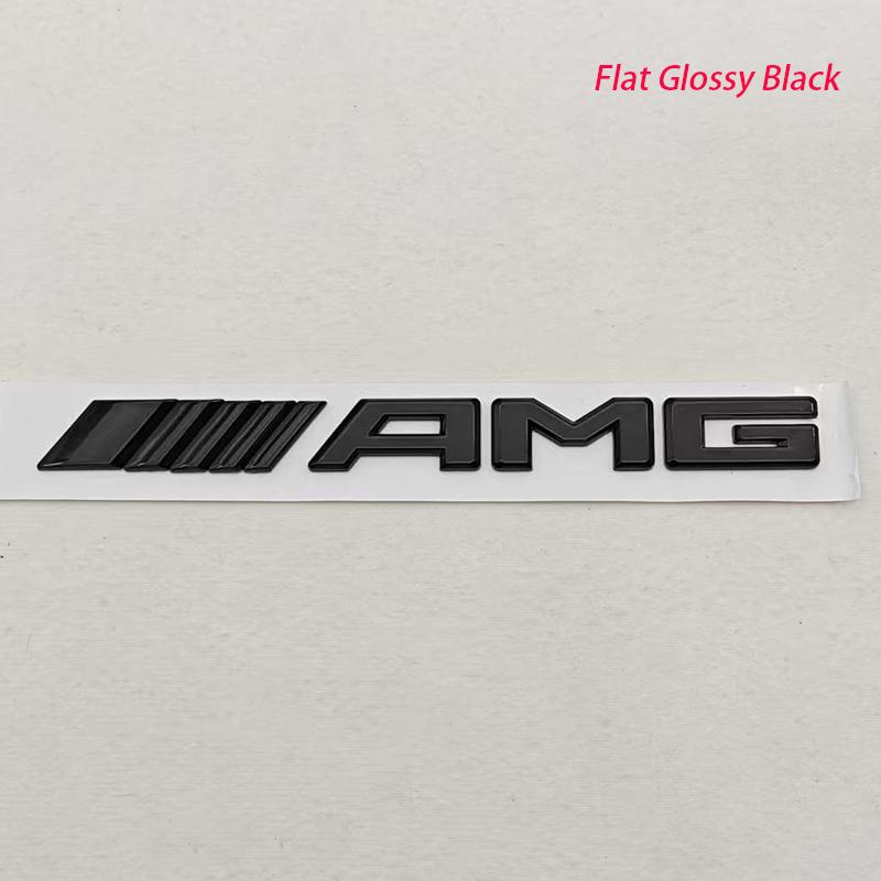 TFSM4 3D ABS Car Letters Logo AMG Badge Rear Trunk Emblem Sticker Mercedes Benz AMG A B C E G W211 W203 W204 W210 W124 Accessories