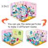 3in1 Girls Friends Morden Princess Детская площадка Дизайнерский набор Замок Дом Спальня DIY Building Block Игрушки для детей Рождественские подарки