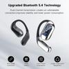 Intelligent Touch Screen Open Ear Earbuds Bluetooth 5.4 Headphones Over The Ear Earbuds 50H Playtime LED Display Charging Case Sport Over Earphones