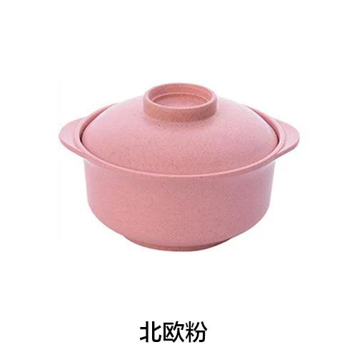 Instant Noodle Bowls with Lids Soup Hot Rice Bowls Japanese Style Students Food Container Healthy Tableware Bowl Tableware