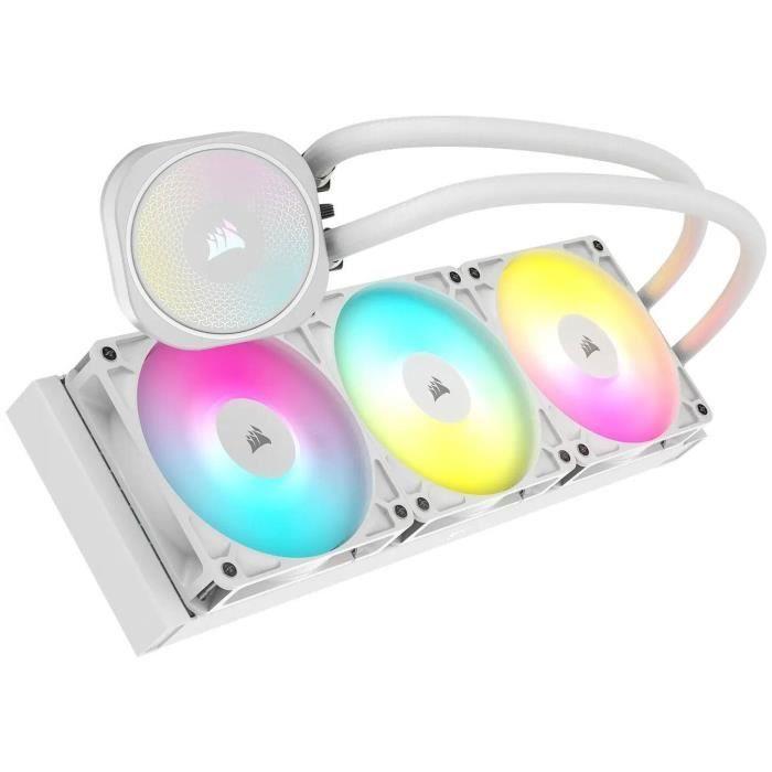 Refroidissement PC - CORSAIR - CW-9060095-WW - NAUTILUS 360 ARGB BLANC Liquid CPU Cooler