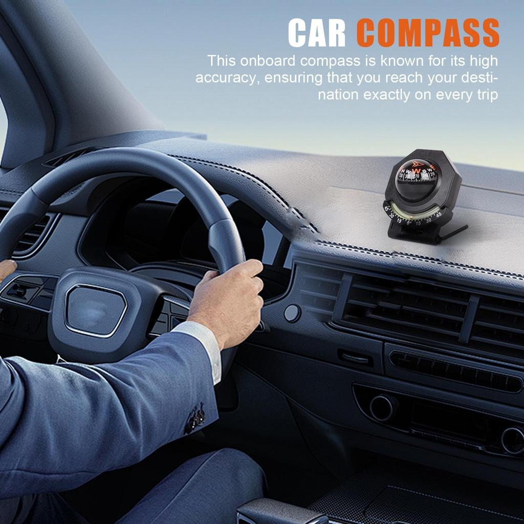 Car Compass - Car Compass Easy To Read | Car Compass Glow | Dashboard