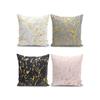 Набор чехлов для подушек с цифровым принтом и мраморным узором, 43 x 43 см, 4 предмета