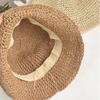 1PC Beach Korean Straw Hat Summer Women Visor Bucket Hat Fisherman Hat Hand Weaving Panama Girl Fishing Chapeau Sun Hats Tool