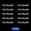Car Metal Emblem Wiper Stickers Reflective Decor Decals For q2 A4 B5 B6 A3 A5 A6 C6 C5 A1 A7 A8 Q2 Q3 Accessories Car Styling