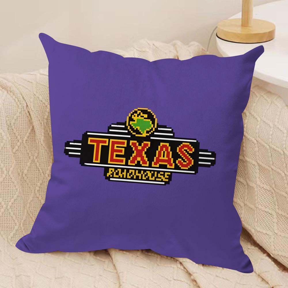 Classic TTexas RRoadhouse Cushion Cover Pillowcase Ultra Soft Skin Friendly Fabric Cloud Like Comfort Concealed Zipper