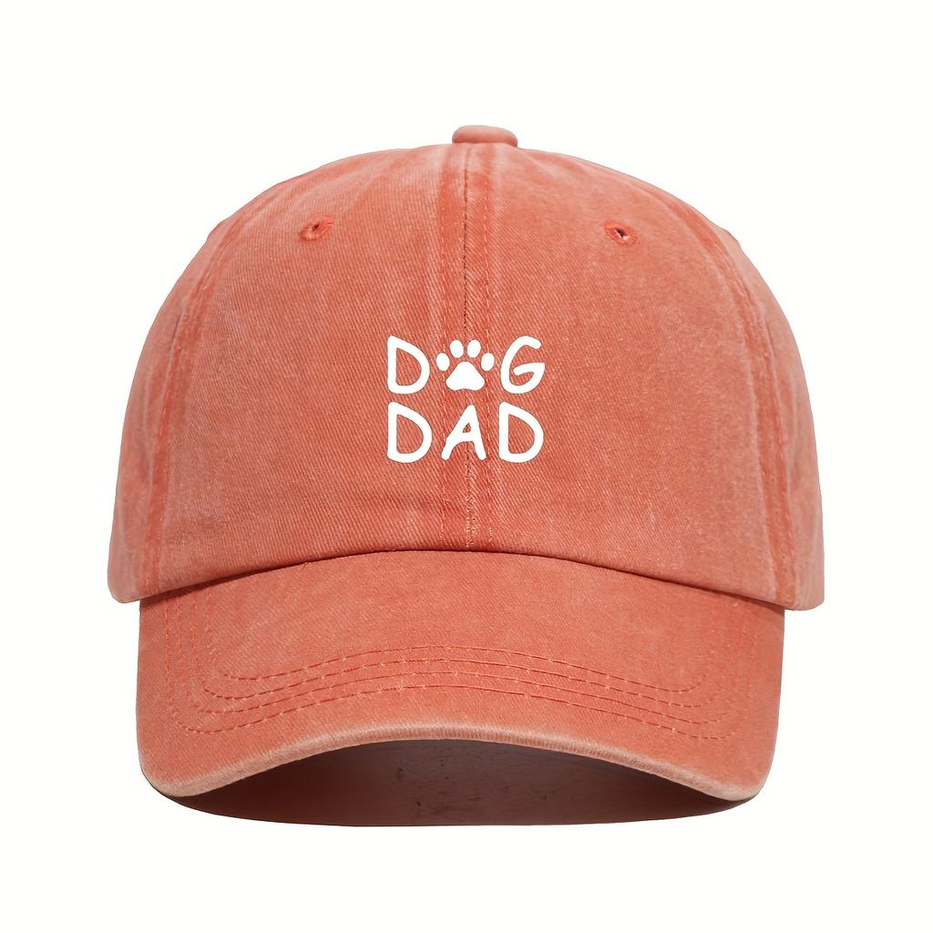 pc Dad Paw Print Baseball Cap Adjustable Comfortable Breathable Suitable For Daily Wear Outdoor Leisure Theme Parties