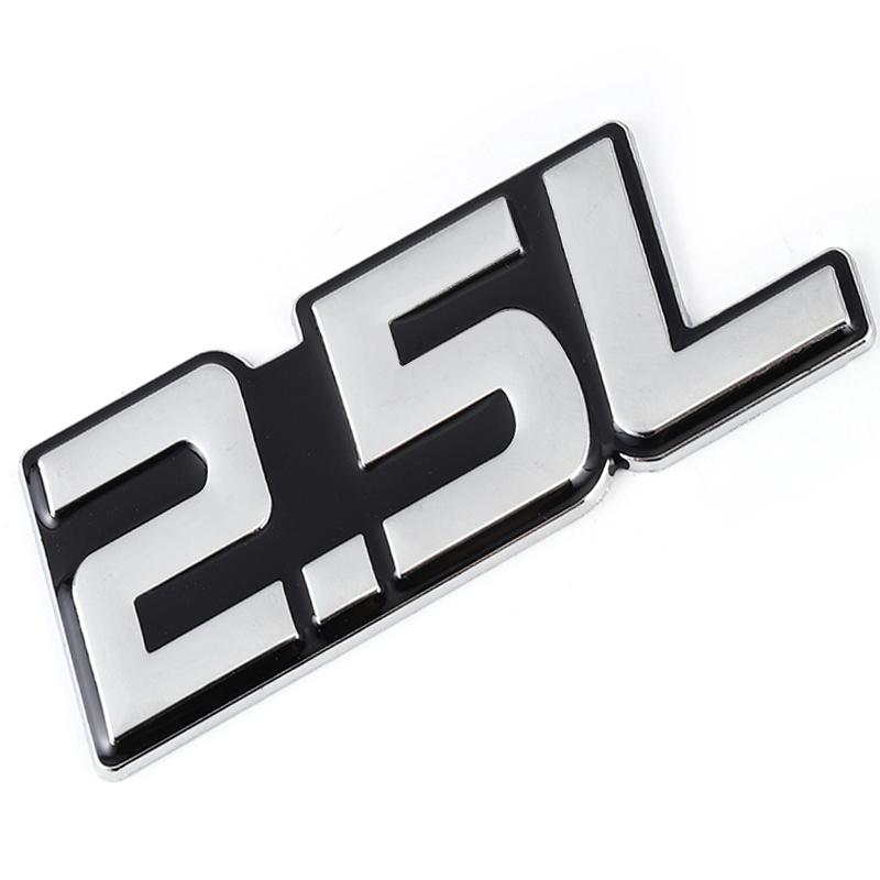 3D Металлическая Наклейка на Автомобиль 2.0L 2.2L 2.3L 2.4L 2.5L 2.8L 3.0L 3.5L Логотип Эмблема Значок Наклейки для BMW Audi Volkswagen Ford Toyota Honda