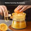 2-Way Rotating Manual Orange Juicer Squeezer for Lemon, Lime, and Citrus, Hand Press Juice Extractor with Dual-Direction Handle