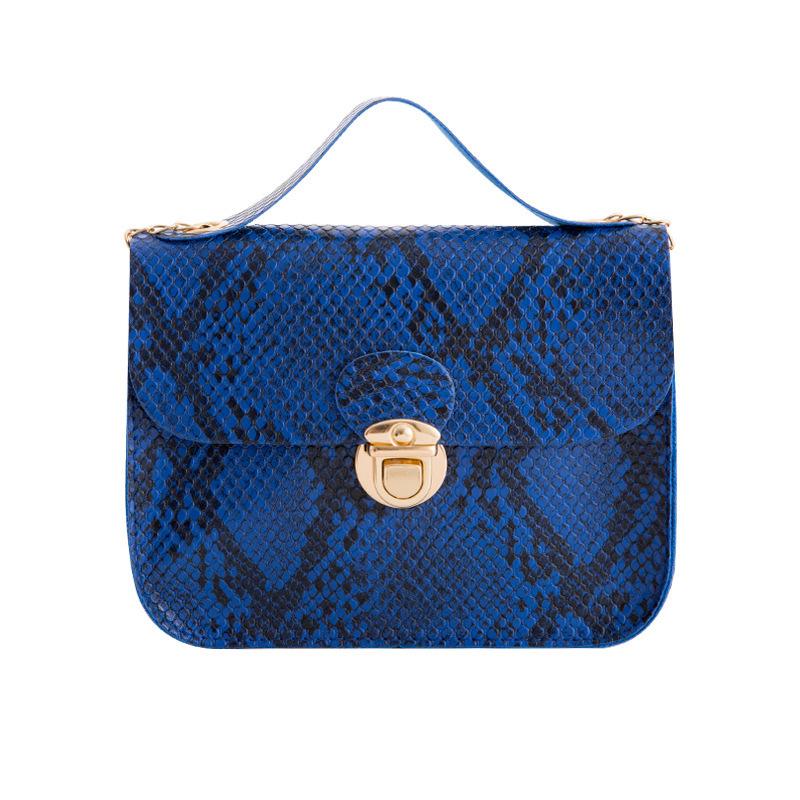 Партия модных квадратных сумок с принтом в виде змеи, персонализированные трендовые цепочки, женские сумки через плечо, переносные сумки-мессенджеры