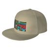 Fashion Centigrade  s Pinball Art Flat Brim Sun Hat  American Retro Hats For Unisex