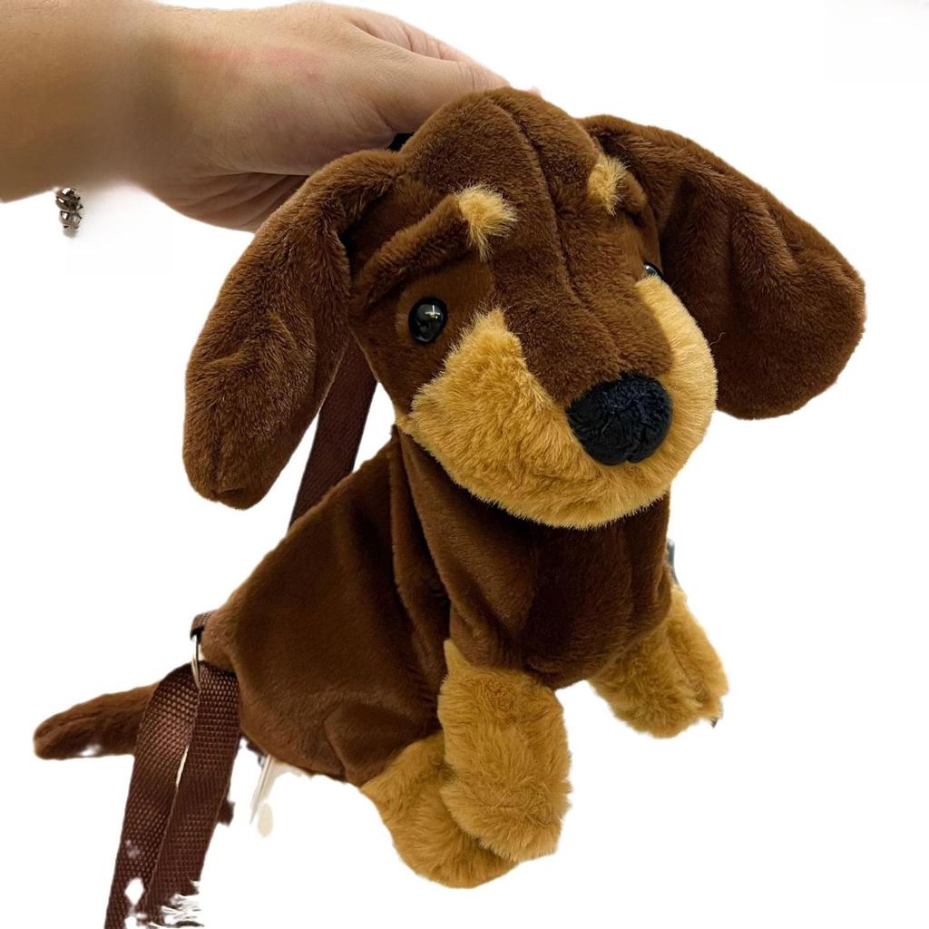 "Dachshund Crossbody Plush Toy Puppy Bag - New Style Cute Cartoon Shoulder Bag"