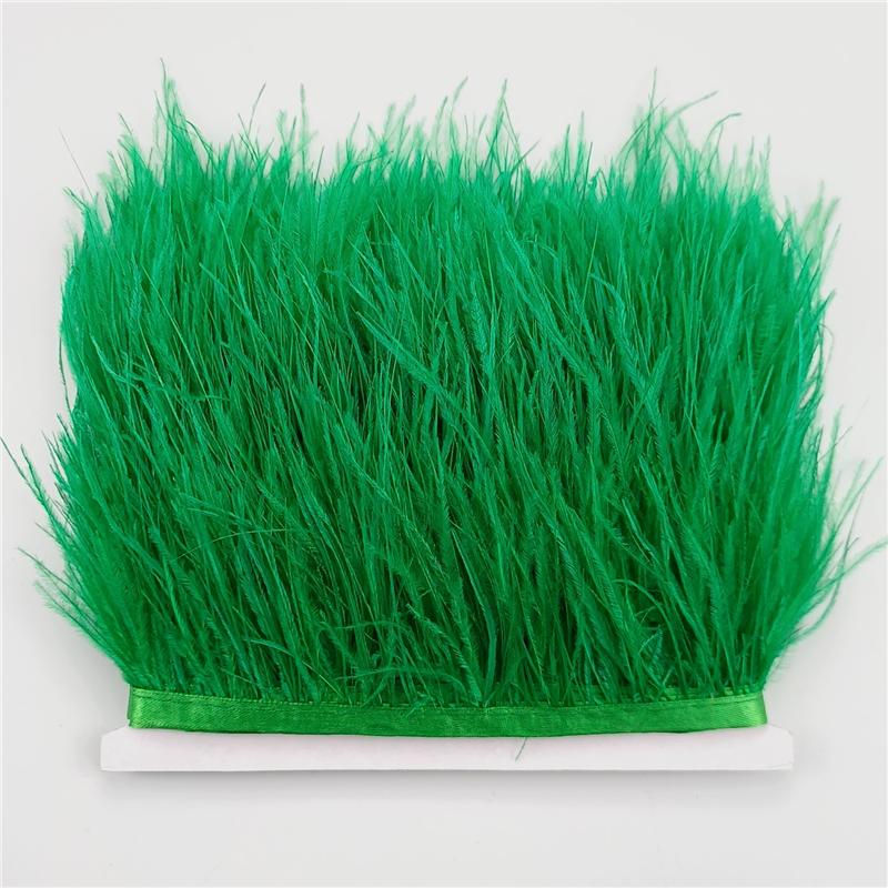 Перо 8-10 см Отделка страусиными перьями для шитья и рукоделия Черная перьевая бахрома для украшения юбки Натуральные перья Ленточная бахрома