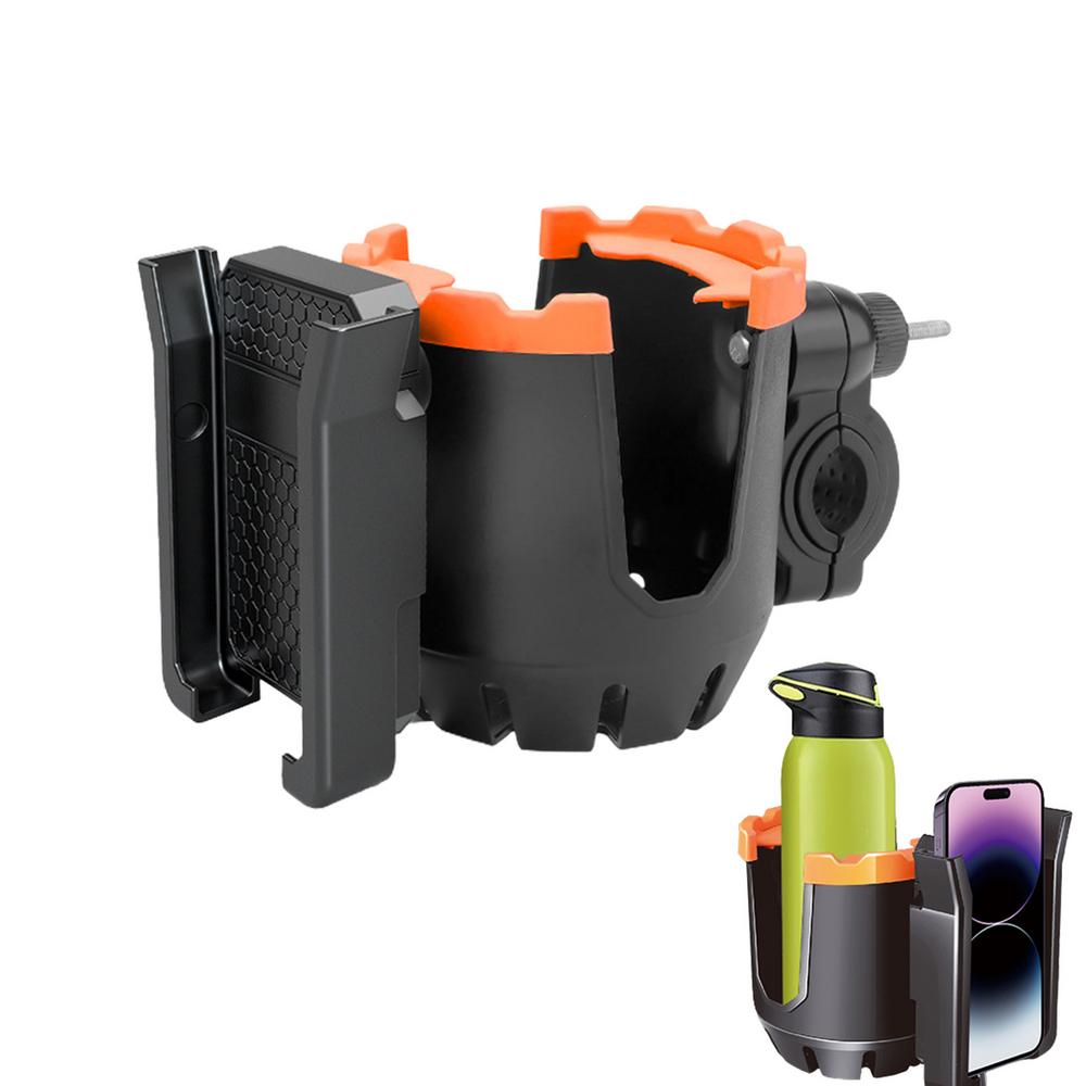 Держатель для напитков для мотоцикла, держатель для бутылки с водой, подставка для телефона, держатель для скутера, крепление для бутылки, 2 в 1, держатель для сотового телефона на руль