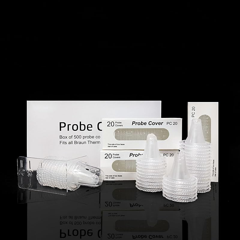 Disposable Ear Thermometer Probe Covers - 1000pcs Upgraded Version Thermometers Lens Filters Refill Caps for All Braun Thermometer Digital
