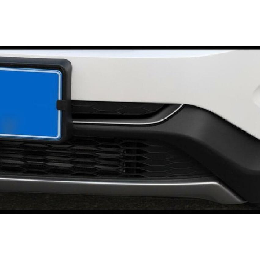 Для Ford Edge 2015-2018 Черная Титановая Накладка на Передний Бампер Защитная Полоса Отделка