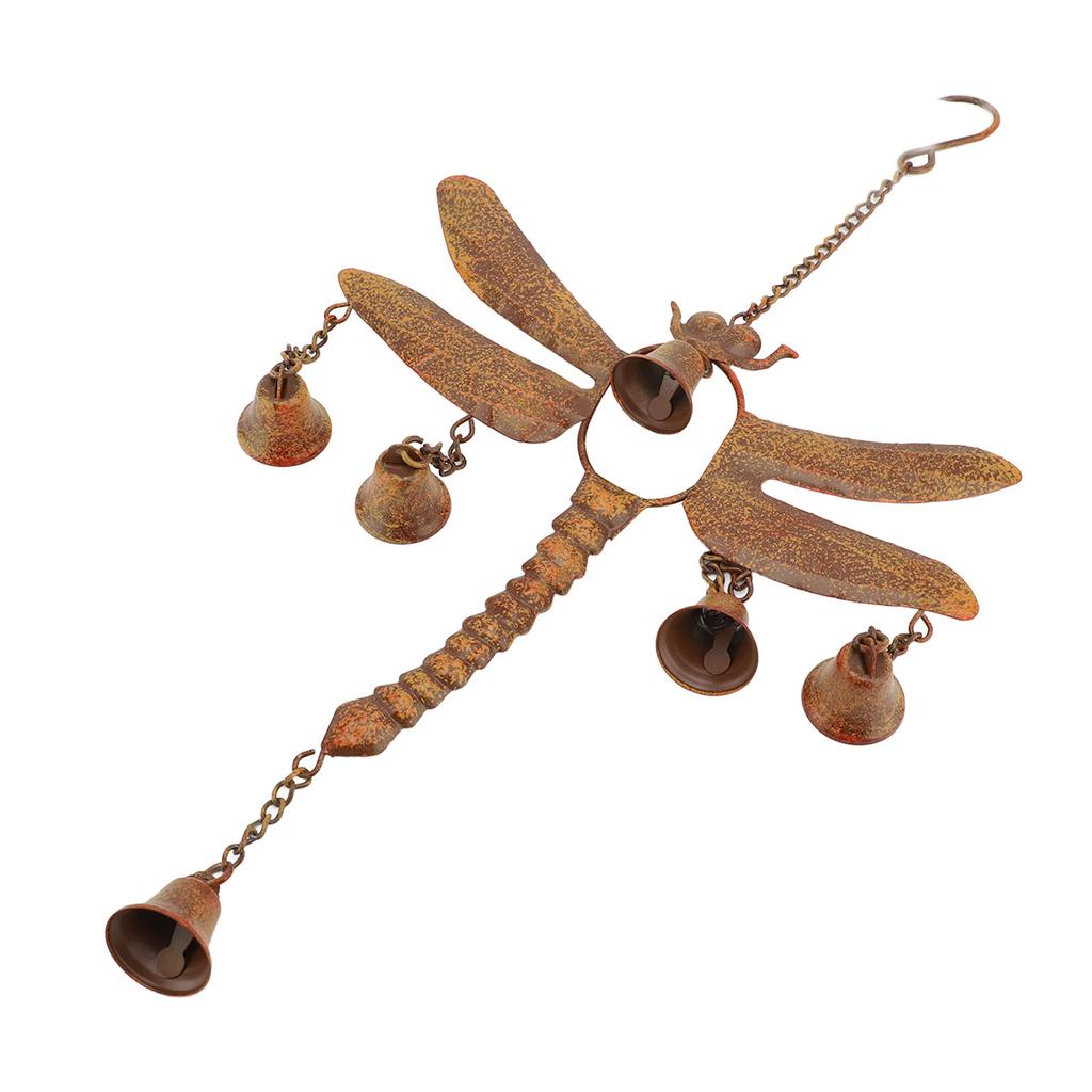 Колокольчик ветра «Стрекоза» с колокольчиками, железный, изысканный, простая установка, колокольчик ветра «Стрекоза» H