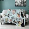 1PC Away Patterned Flannel Blanket Suitable For All Seasons For Home Decor Warmth And Comfort Gifts Holiday Present