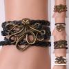 Unisex Alloy Octopus Design Braided Bracelet Party Memorial Jewelry Accessories
