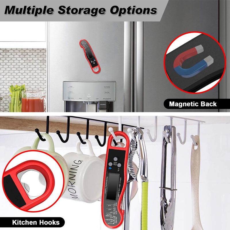 Водонепроницаемый кухонный термометр для приготовления пищи с калибровкой подсветки зонда Лучший быстрый зонд для мяса на гриле