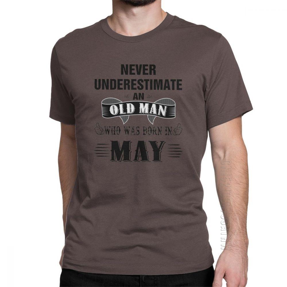 Vintage Retro Birthday T Shirts Anniversary Birth Present Legend Born In May Tee Shirt Gift Man TShirts Cotton Short Sleeve