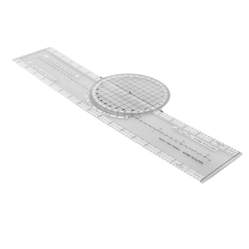 ABS Aviation Flight Navigation Plotter 360-Degree Rotating Aviation Plotter Slide Ruler Used For Pilot Training
